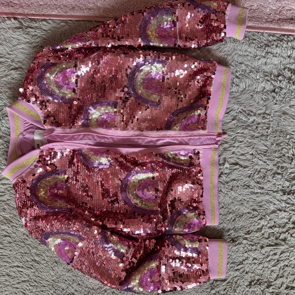 H&M Pink Sequin Jacket